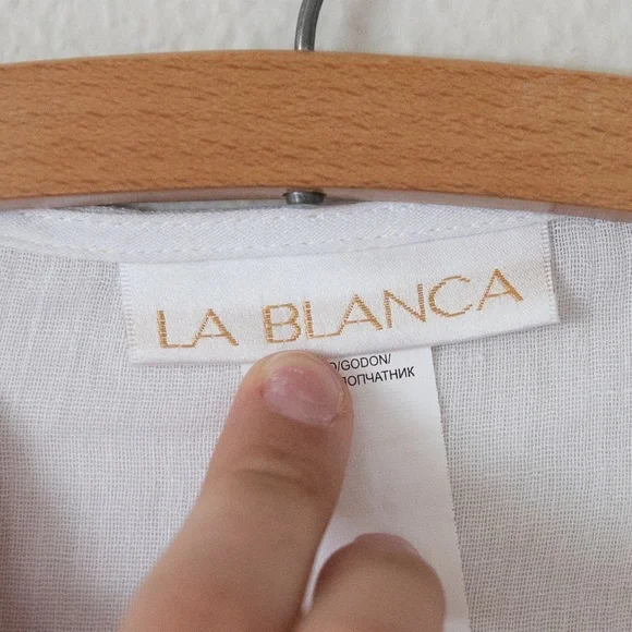 La Blanca Crochet-Trim Tunic Cover-Up - Picture 5 of 7